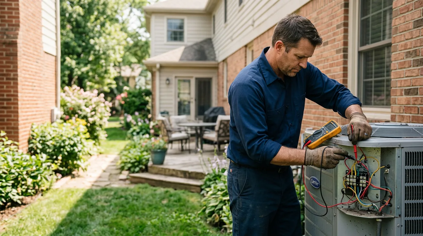 HVAC technician working near Grasston, MN